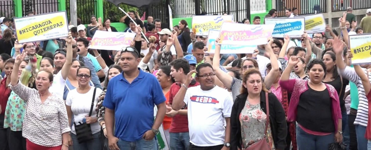 Familias nicaragüenses celebran liberación de Masaya Viva Nicaragua