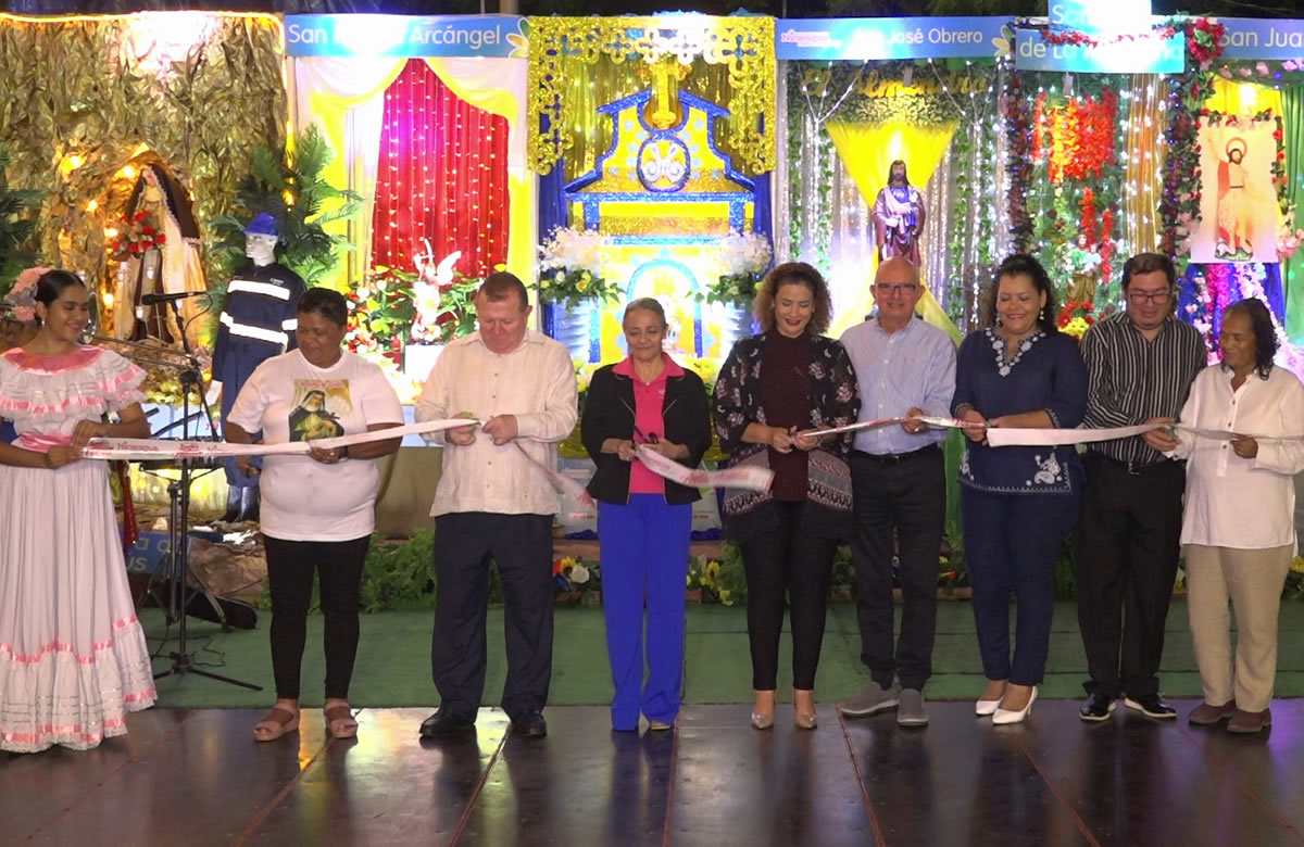 Maravillosa exposición de los Santos Patronos en Managua