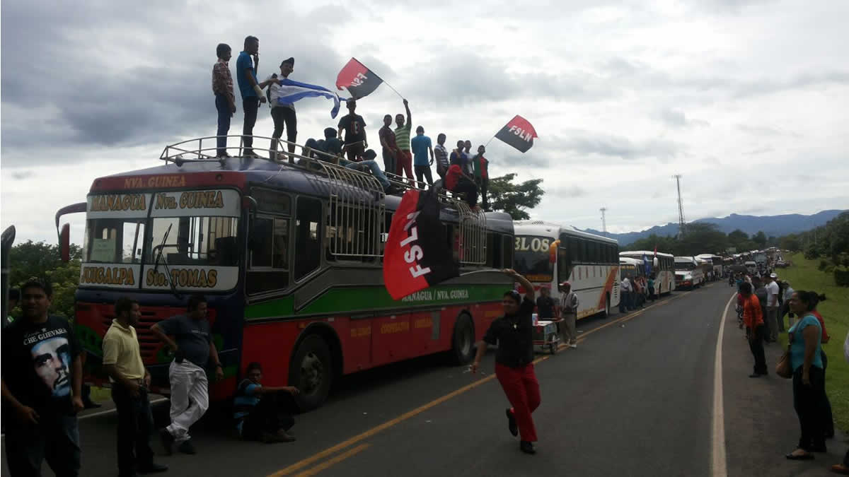 Caravanas de todo el país viajan a Managua a conmemorar el 37/19