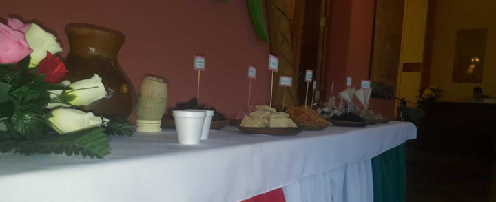 Exposición de dulces tradicionales en Jinotega